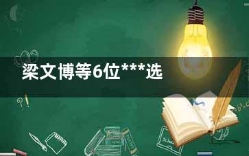 梁文博等6位***选手遭***台联禁赛 越来越像男足了